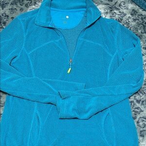 Tangerine Men's Teal Zip-Up Sweater